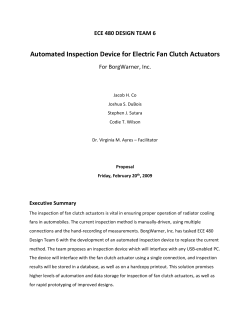 Automated Inspection Device for Electric Fan Clutch Actuators