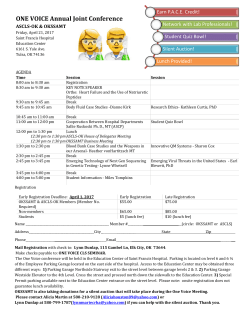 ONE VOICE Annual Joint Conference