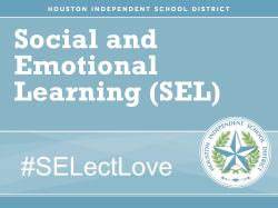 Social and Emotional Learning (SEL)