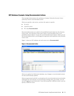 IDP Rulebase Example: Using Recommended Actions