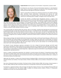 Virginia Borkoski holds the position of Vice President, Transportation