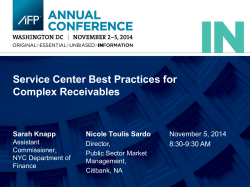 Service Center Best Practices for Complex Receivables