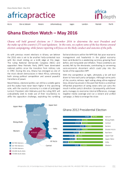 Ghana Election Watch &ndash; May 2016