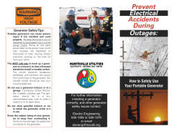 Generator Safety Brochure