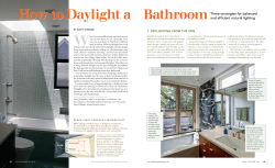 Three strategies for balanced and efficient natural lighting