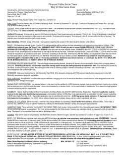 Pleasant Valley Swim Team May JO Max Swim Meet