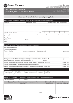 2014 Sunraysia Storm - Clean-up and Restoration Grant Primary
