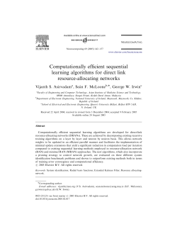 Computationally efficient sequential learning algorithms for direct