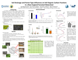 Soil Drainage and Forest Type Influences on Soil Organic Carbon