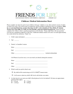 FFL Orlando Medical Information Form