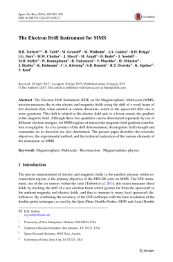 The Electron Drift Instrument for MMS
