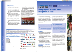 Acting together for better water management