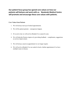 Core Values - Newlands Medical Centre