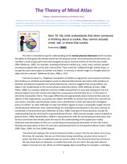 The Theory of Mind Atlas - Theory of Mind Inventory
