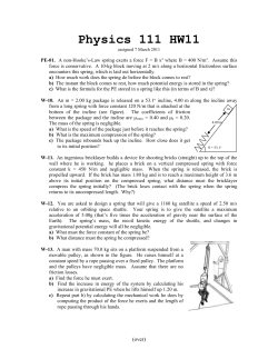 Physics 111 HW6 - University of St. Thomas