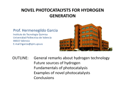 NOVEL PHOTOCATALYSTS FOR HYDROGEN GENERATION