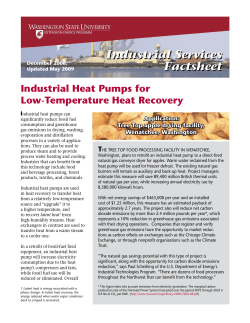 Industrial Heat Pumps for Low