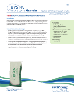 NEW In Furrow Inoculant for Peak Performance Granular SINGLE