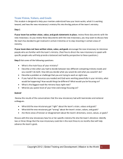 Team Vision, Values, and Goals