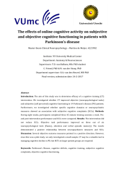 The effects of online cognitive activity on subjective and objective
