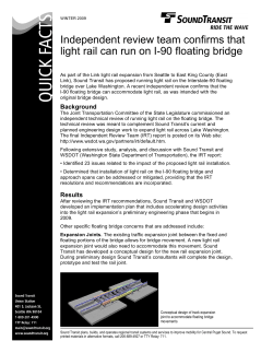 Independent review team confirms that light rail can run on I