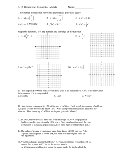7.1-2 Homework: Exponential Models Name