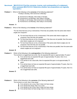 Florida Geometry End-of-Course Assessment Item Bank, Polk