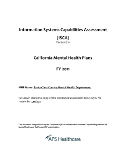 Information Systems Capabilities Assessment