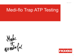 Medi-flo Trap ATP Testing