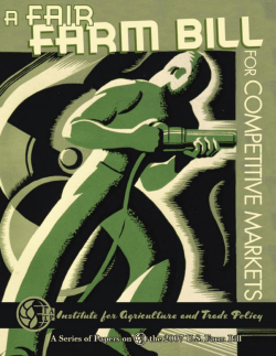A Fair Farm Bill for Competitive Markets