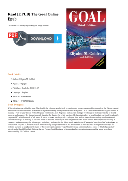 Read [EPUB] The Goal Online Epub