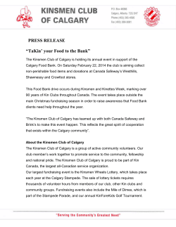 TaKIN` your Food to the Bank 2014