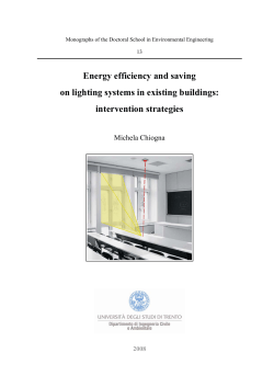 Energy efficiency and saving on lighting systems in existing