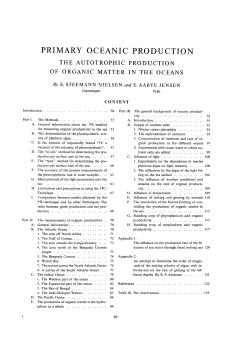 PRIMARY OCEANIC PRODUCTION