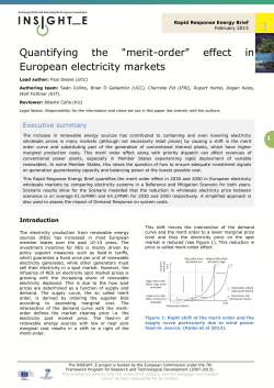 Quantifying the "merit-order" effect in European electricity markets