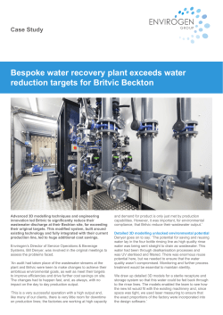 Bespoke water recovery plant exceeds water reduction targets for