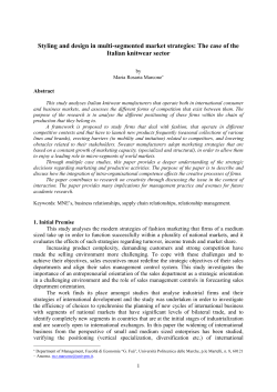 Styling and design in multi-segmented market