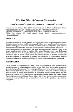C02 Sink Effect of Concrete Carbonation