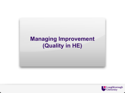 The Academic Registry - Loughborough University
