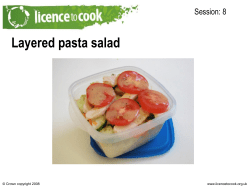 Layered pasta salad recipe.