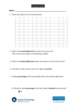 Pupil worksheet