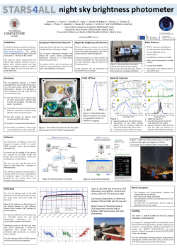 Night Sky brightness photometer - GUAIX