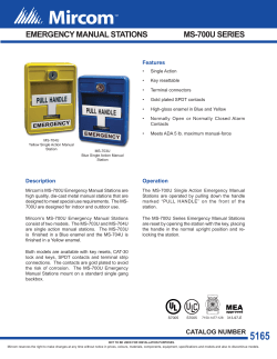 emergency manual stations ms-700u series