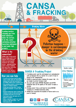 Pollution happens - danger is carcinogens in the drinking water