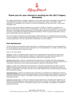 Letterhead - Calgary Stampede