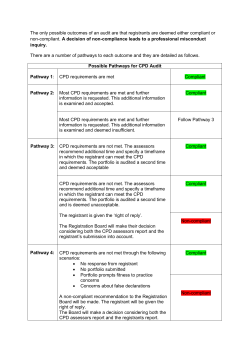 The only possible outcomes of an audit are that registrants
