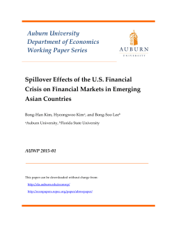 Auburn University Department of Economics Working Paper Series