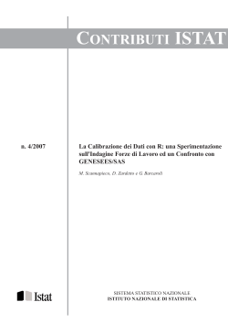 La calibrazione dei dati con R