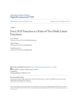 Every SUE Function is a Ratio of Two Multi