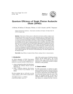 Quantum Efficiency of Single Photon Avalanche Diode (SPAD)